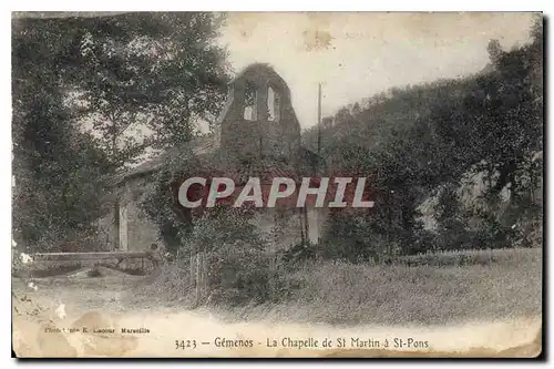 Ansichtskarte AK Gemenos la chapelle de St Martin a St Pons