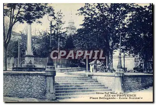 Cartes postales Aix en Provence place Bellgarde ecole Normale