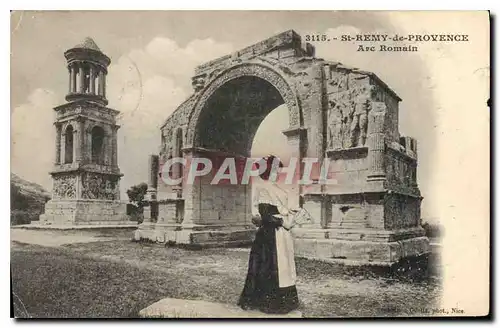 Cartes postales St Remy de Provence Arc Romain Folklore Femme