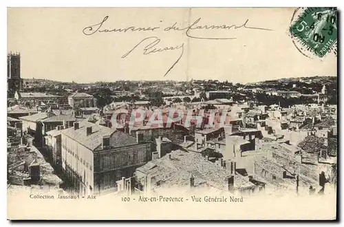 Cartes postales Aix en Provence vue generale Nord