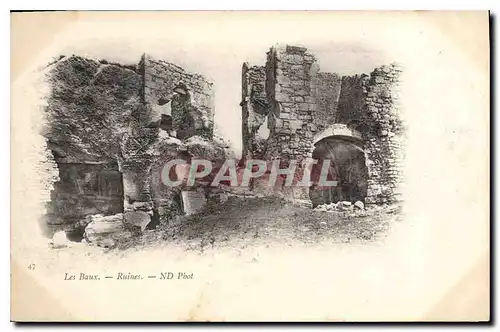 Cartes postales Les baux Ruines