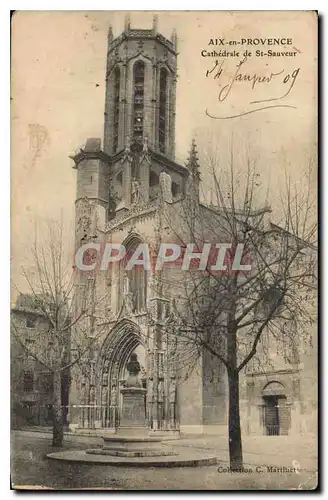 Cartes postales Aix en Provence cathedrale de St Sauveur