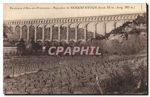 Ansichtskarte AK Environs d'Aix en Provence Aqueduc de Roquefavour