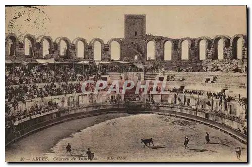 Cartes postales Arles courses de taureaux