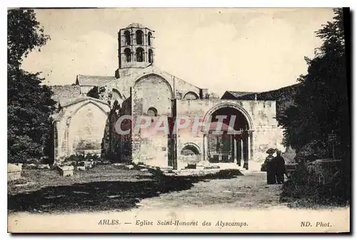 Cartes postales Arles eglise Saint Honorat des Alyscamps