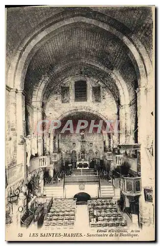 Cartes postales Les Saintes Maries Sanctuaire de la Basilique