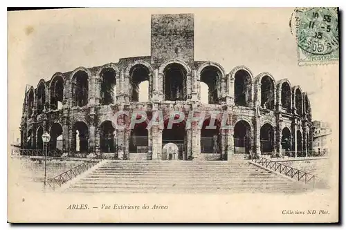 Ansichtskarte AK Arles vue exterieure des Arenes