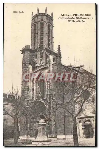 Cartes postales Aix en Provence cathedrale St Sauveur XIII siecle