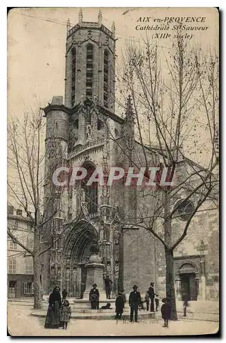 Cartes postales Aix en Provence cathedrale St Sauveur XIII siecle