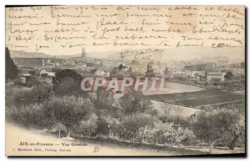 Cartes postales Aix en Provence vue generale