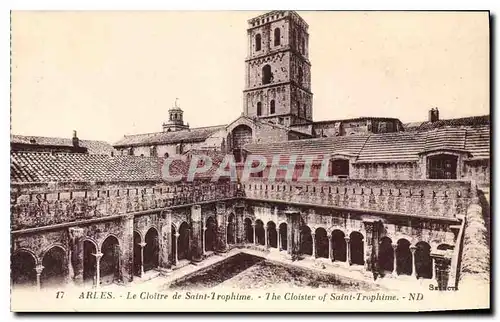 Cartes postales Arles le Cloitre de Saint Trophime