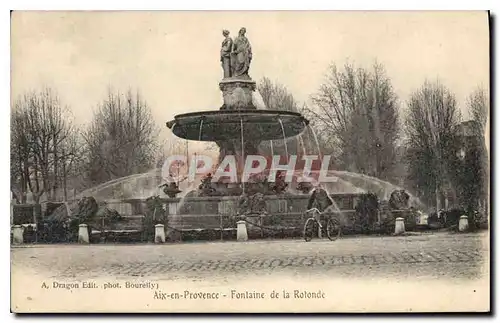 Cartes postales Aix en Provence Fontaine de la Rotonde