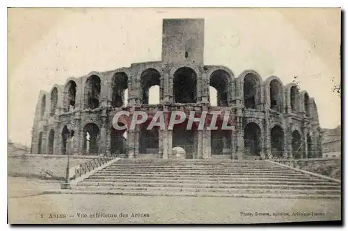 Ansichtskarte AK Arles vue exterieure des Arenes