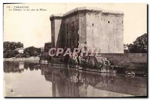 Ansichtskarte AK Tarascon le chateau vu du cote du Rhone