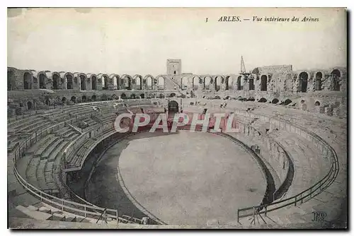 Ansichtskarte AK Arles vue interieure des Arenes