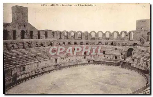 Cartes postales Arles interieur de l'Amphitheatre