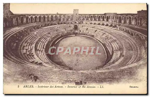 Ansichtskarte AK Arles Interieur des Arenes