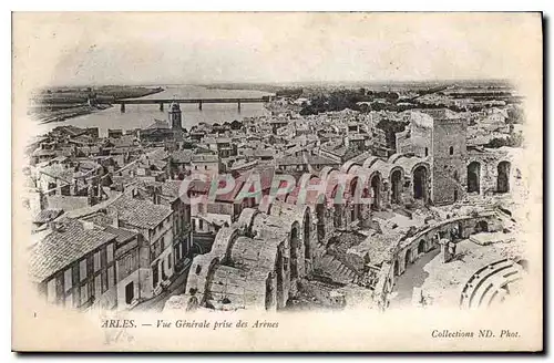 Cartes postales Arles Vue generale prise des Arenes