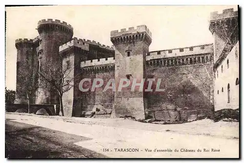 Cartes postales Tarascon Vue d'ensamble du Chateau du Roi Rene