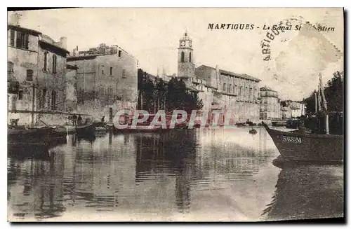 Ansichtskarte AK Martigues Le Canal St Sebastien