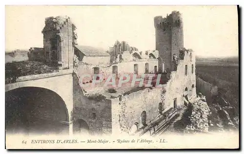 Ansichtskarte AK Environs d'Arles Mont Major Ruines de l'Abbaye