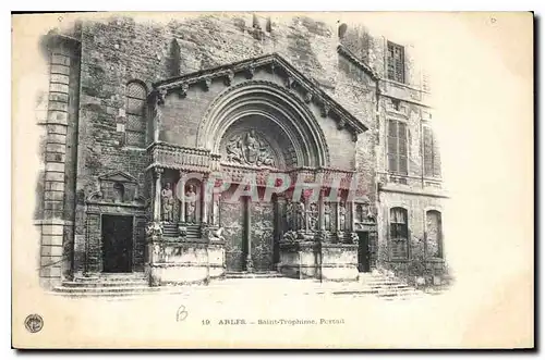 Cartes postales Arles Saint Trophime Portail