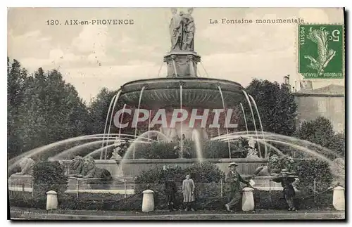 Cartes postales Aix en Provence La Fontaine monumentale