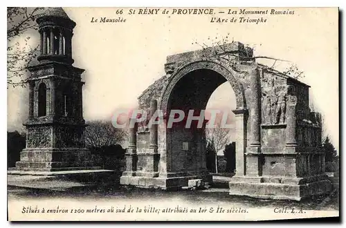 Ansichtskarte AK St Remy de Provence Les Monuments Romains Le Mausolee L'Arc de Triomphe