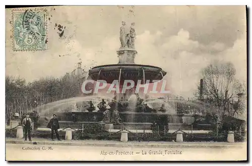 Cartes postales Aix en Provence La Grande Fontaine