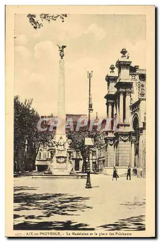 Ansichtskarte AK Aix en Provence La Madeleine et la place des Precheurs