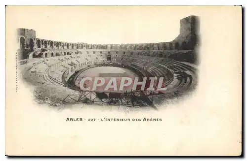 Cartes postales Arles L'Interieur des Arenes