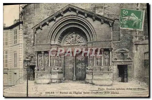 Ansichtskarte AK Portail de l'Eglise Saint-Trophine (XII siecle)