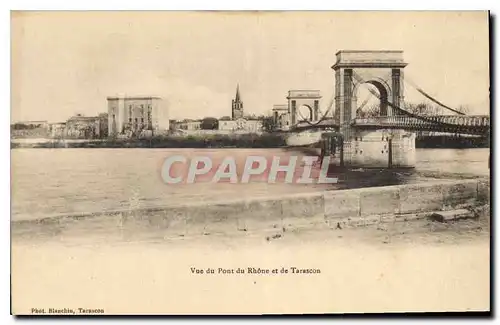 Cartes postales Vue du Pont du Rhone et de Tarascon