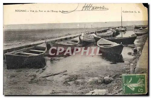 Cartes postales Rognac - Vue du Port et de l'Etang de Berre Bateaux