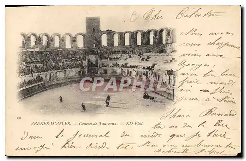 Ansichtskarte AK Arenes d'Arles - Courses de Taureaux Corrida