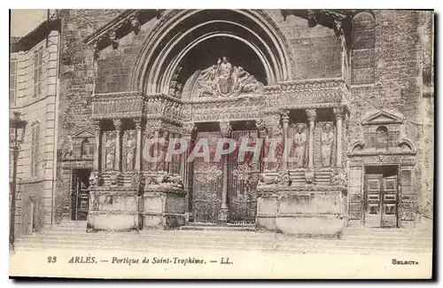 Ansichtskarte AK Portique de Saint Trophime Arles