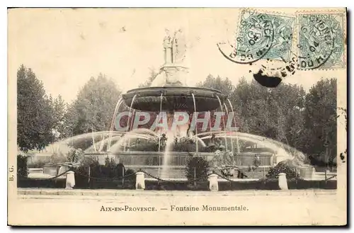 Cartes postales Aix en Provence Fontaine Monumentale