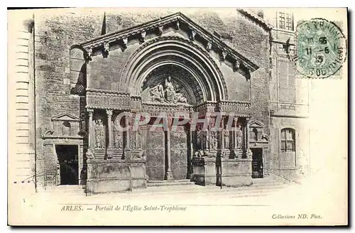 Cartes postales Portail de l'Eglise Saint Trophisme Arles