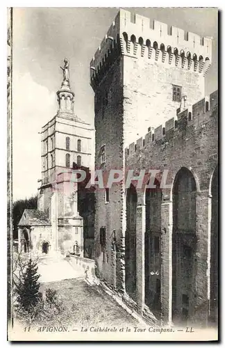 Cartes postales Avignon La Cathedrale et la Tour Campana