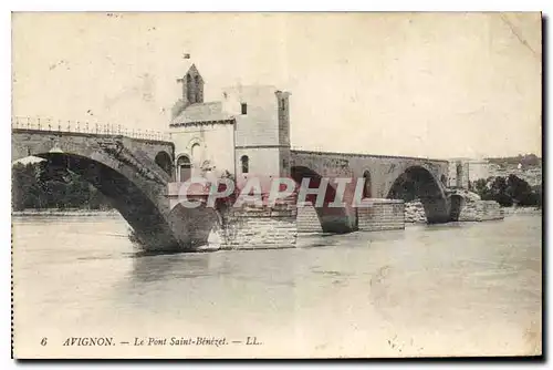 Cartes postales Avignon Le Pont Saint Benezet