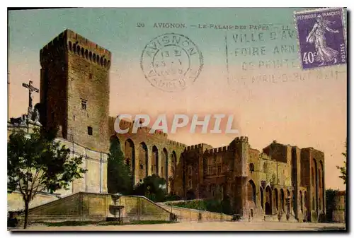 Cartes postales Avignon Les Palais des Papes
