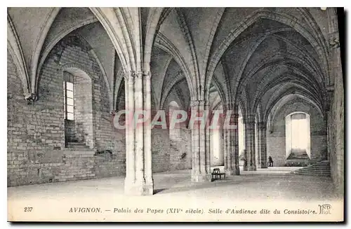 Ansichtskarte AK Avignon Palais des Papes (XIV siecle) Salle d'Audience dite du Consistoire