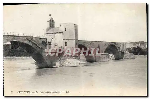 Cartes postales Avignon Le Pont Saint Benezet