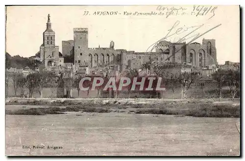 Cartes postales Avignon Vue d'ensemble du Palais des Papes