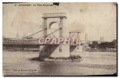 Cartes postales Avignon Le Pont Suspendu