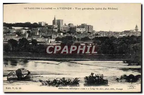 Cartes postales Avignon Vue generale (cote du Rhone)