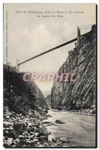 Cartes postales Pont de Ponsonnas  pres La Mure au dessus du Drac