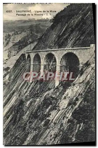 Ansichtskarte AK Dauphine La Ligne de la Mure Passage de la Rivoire