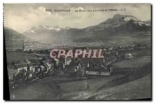 Cartes postales Dauphine La Mure vue generale et L'Oblou