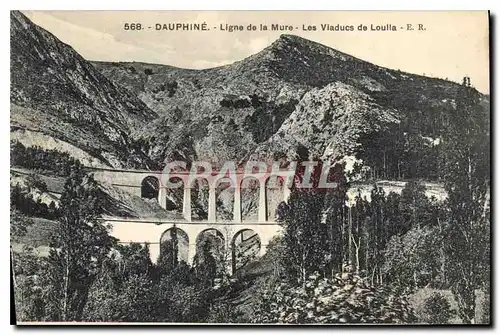 Ansichtskarte AK Dauphine Ligne de la Mure Les Viaducs de Louilla